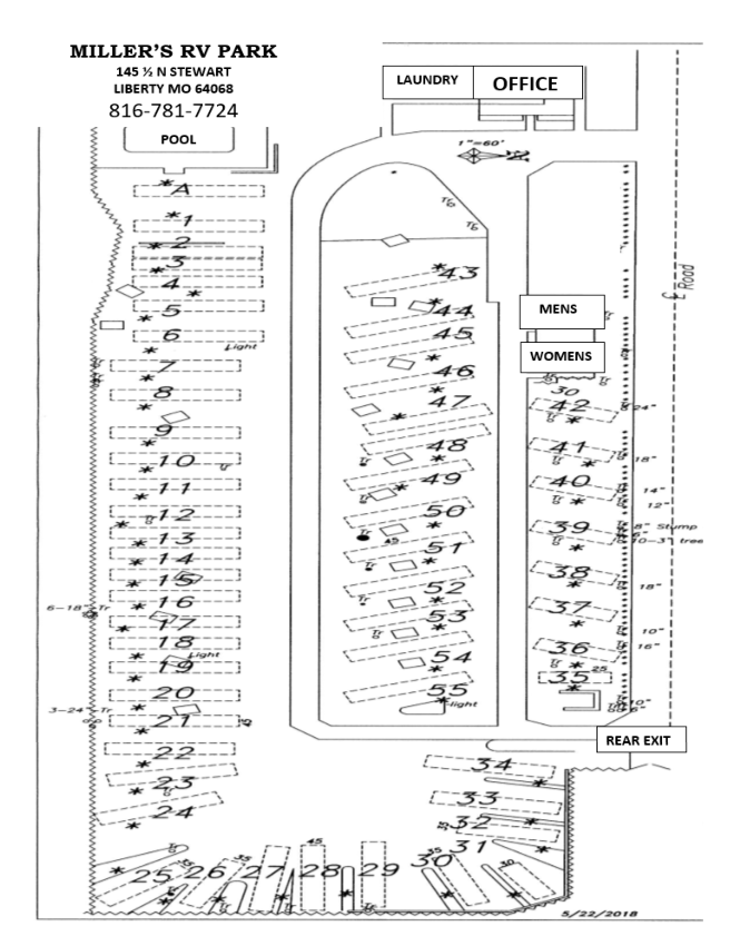 Millers Kampark Park Map 2019-20